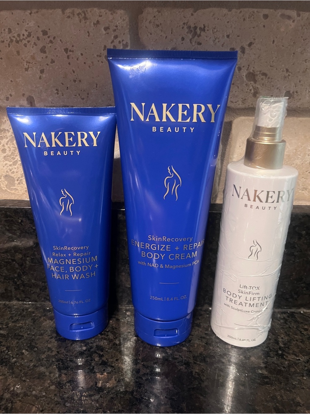 Energize + Repair Body Wash & Body Cream - AND Body Lifting Treatment NAKERY